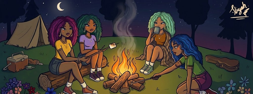 Classy Girls Campfire Artwork